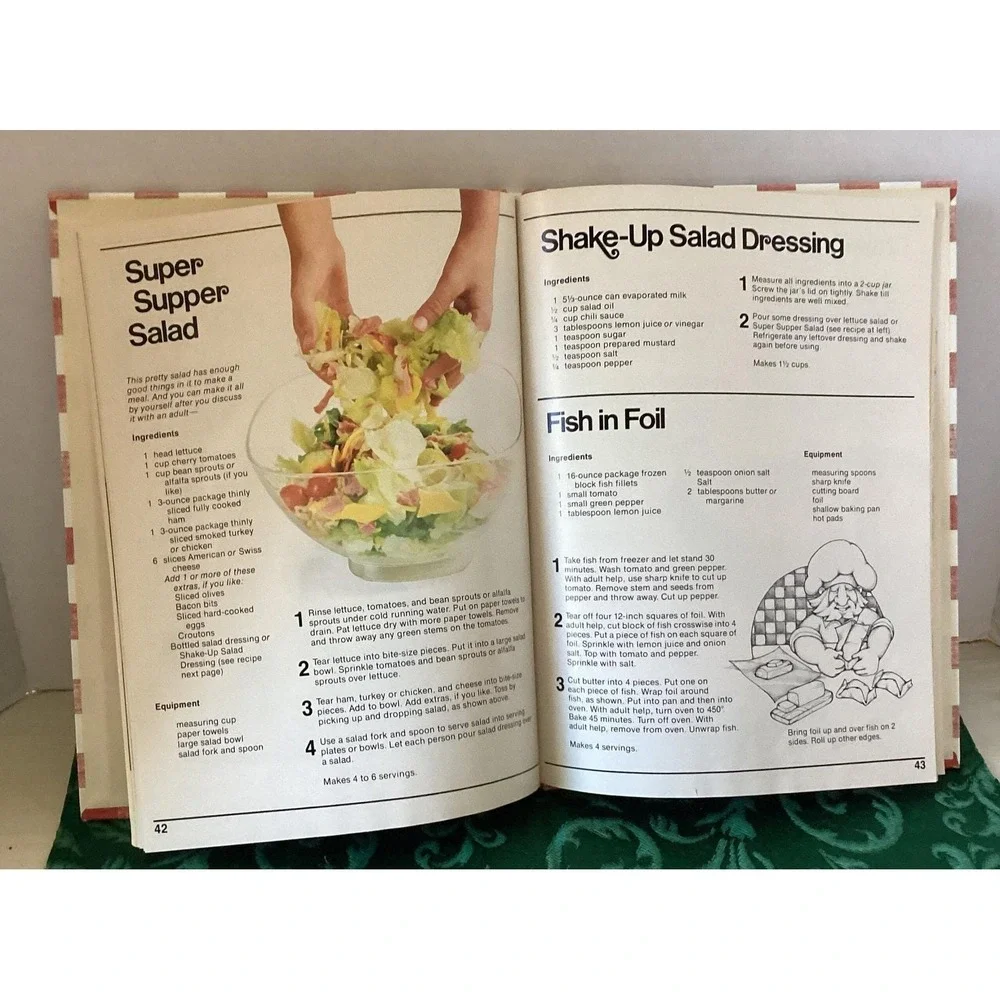 BH&G New Junior Cookbook, hardcover, 1979 Kids Cooking,‎ Simple Recipes